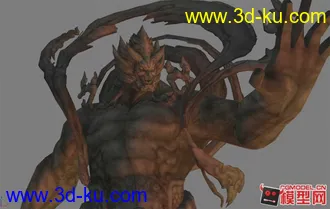 3D打印模型剑灵的雕像一只，带几个场景物件的图片
