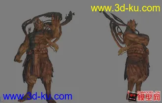 3D打印模型剑灵的雕像一只，带几个场景物件的图片