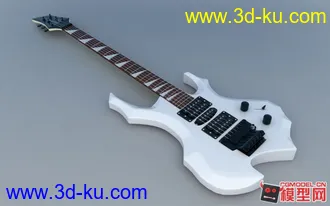 3D打印模型给大家发个电吉他的高模的图片