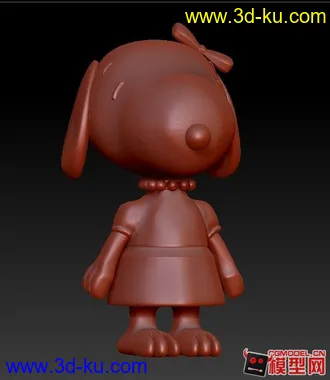 3D打印模型史努比（女）的图片