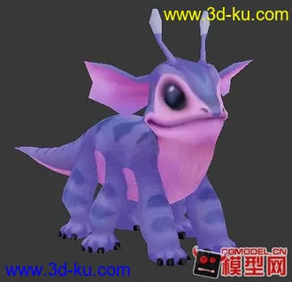 3D打印模型卡通小龙的图片