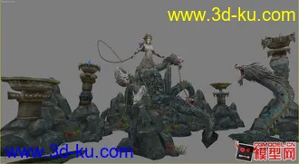 3D打印模型以前做的一个小场景的图片