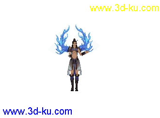 3D打印模型水浒无双女主角1031带指定动作夺目贴图的图片