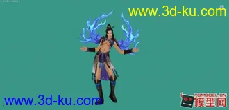 3D打印模型水浒无双女主角1031带指定动作夺目贴图的图片