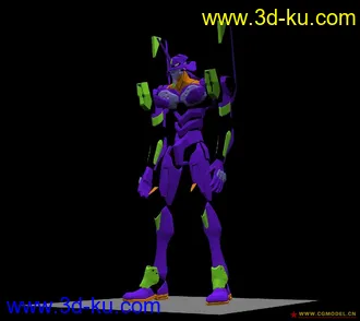 3D打印模型自己做的EVA初号机，绝不是盗版！的图片