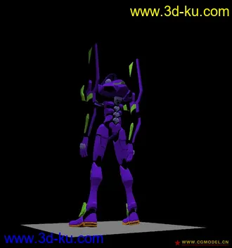 3D打印模型自己做的EVA初号机，绝不是盗版！的图片