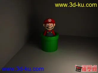 3D打印模型给力马里奥！（带水管哦）的图片