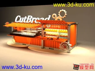 3D打印模型快餐车的图片