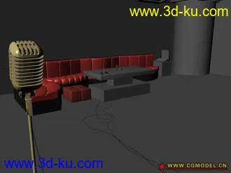 3D打印模型简单的KTV场景~新手……的图片