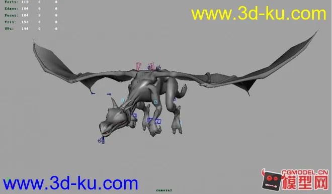 飞龙 带动画 maya模型的图片1