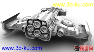 3D打印模型星际争霸2 休伯利安号 无材质无贴图 白模 maya的图片