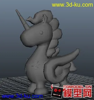 3D打印模型独角兽  独角马的图片