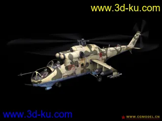 3D打印模型俄系武装直升机的图片
