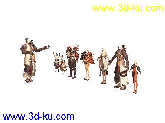 3D打印模型剑灵皿大门派男主角122953k0hwne2heyiz25iy带指定动作中东贴图的图片