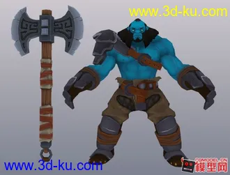 3D打印模型斧头莽夫的图片