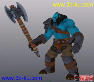 3D打印模型斧头莽夫的图片