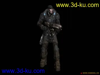 3D打印模型战争机器人物低模的图片