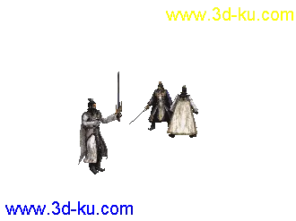 3D打印模型三国无双曹操带指定动作皇服帖图的图片