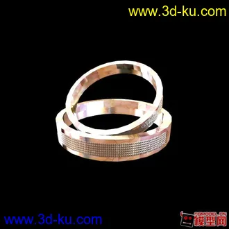 3D打印模型小的来看就是一枚戒指，大的来看就是一个装置艺术的图片