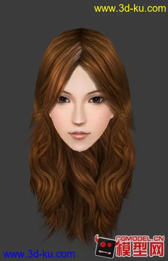 3D打印模型头发特写的图片