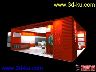 3D打印模型展厅 展台 展柜的图片
