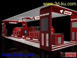 3D打印模型展厅 展台 展柜的图片