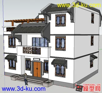 很不错 古建筑，cad都在里面，可以对照着看看！模型可以直接用！的图片
