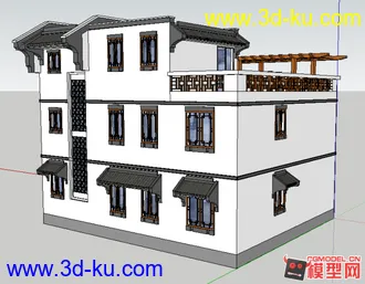很不错 古建筑，cad都在里面，可以对照着看看！模型可以直接用！的图片