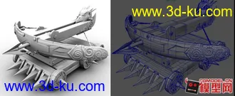 3D打印模型古代战车的图片