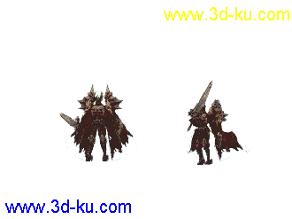 3D打印模型天堂2BOSS极品Darion带指定动作灵魅贴图的图片