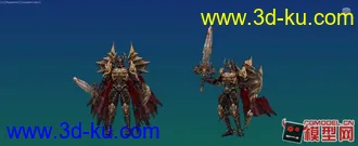 3D打印模型天堂2BOSS极品Darion带指定动作灵魅贴图的图片