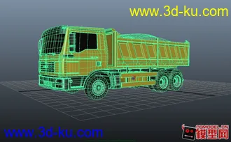 3D打印模型载物卡车的图片