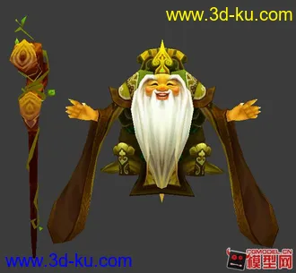 3D打印模型老人的图片