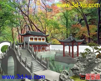 3D打印模型园林的图片