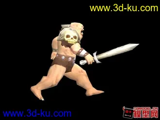 3D打印模型游戏角色的走路与跑步的图片