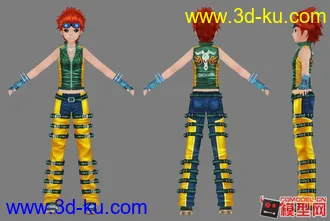 3D打印模型可爱得男孩的图片