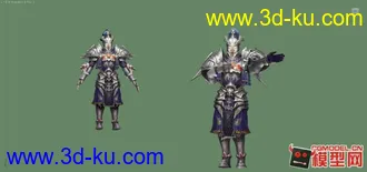 3D打印模型链甲武士带动作兵家帖图的图片