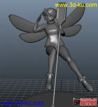 3D打印模型漂亮性感女孩OBJ的图片