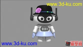 3D打印模型一个科幻版的小萝莉的图片
