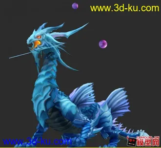 3D打印模型四边面，超霸气龙的图片