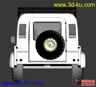 3D打印模型路虎卫士90，仅仅是个素模发来看看的图片