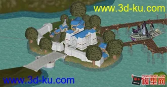 3D打印模型港口场景的图片