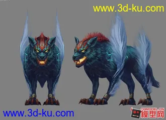 3D打印模型神魔大陆 幽冥犬的图片