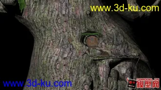 3D打印模型Q版树屋，魔幻树屋的图片