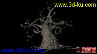 3D打印模型Q版树屋，魔幻树屋的图片