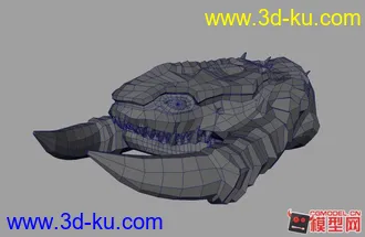 3D打印模型怪物头一个的图片