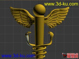 3D打印模型3D打印出来的哦！效果很不错！赫尔墨斯法杖的图片
