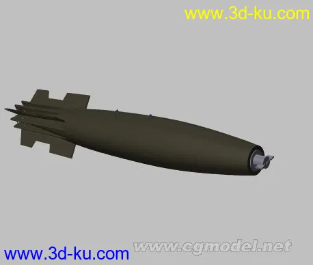 3ds格式导弹、炸弹模型下载的图片1