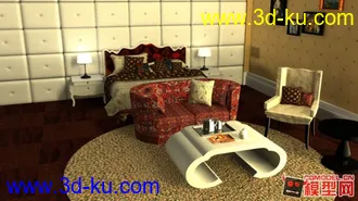 3D打印模型原创动画室内场景的图片
