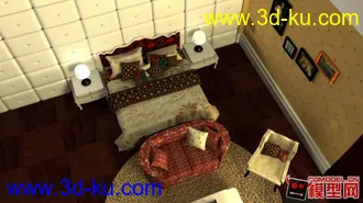 3D打印模型原创动画室内场景的图片